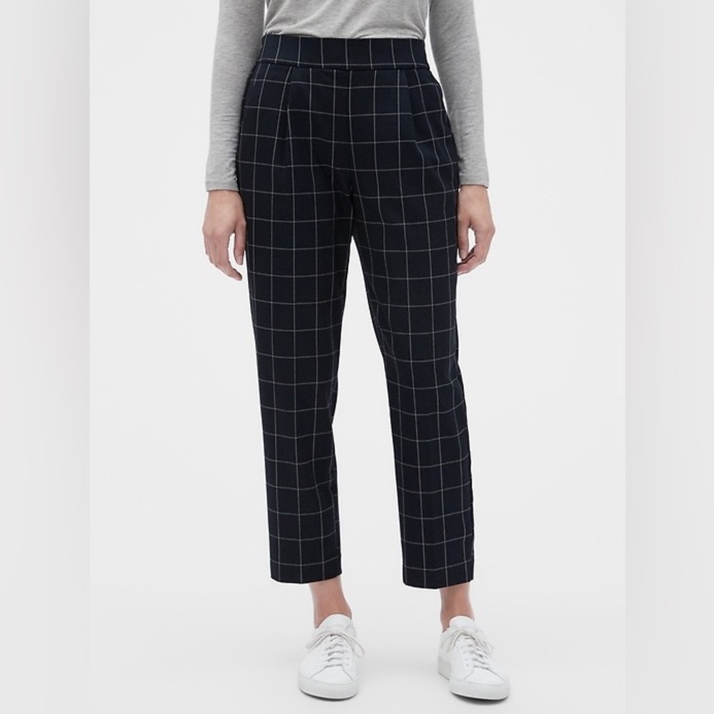 GAP Checkered Slim Dress Pants